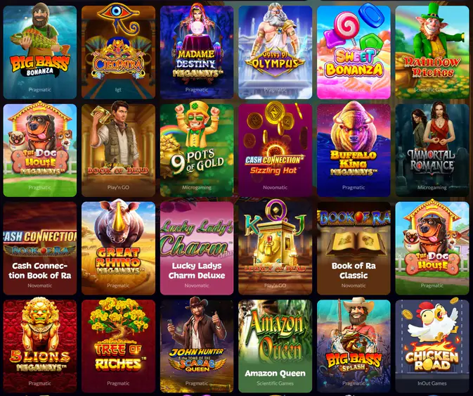 Aphrodite Casino : jeux