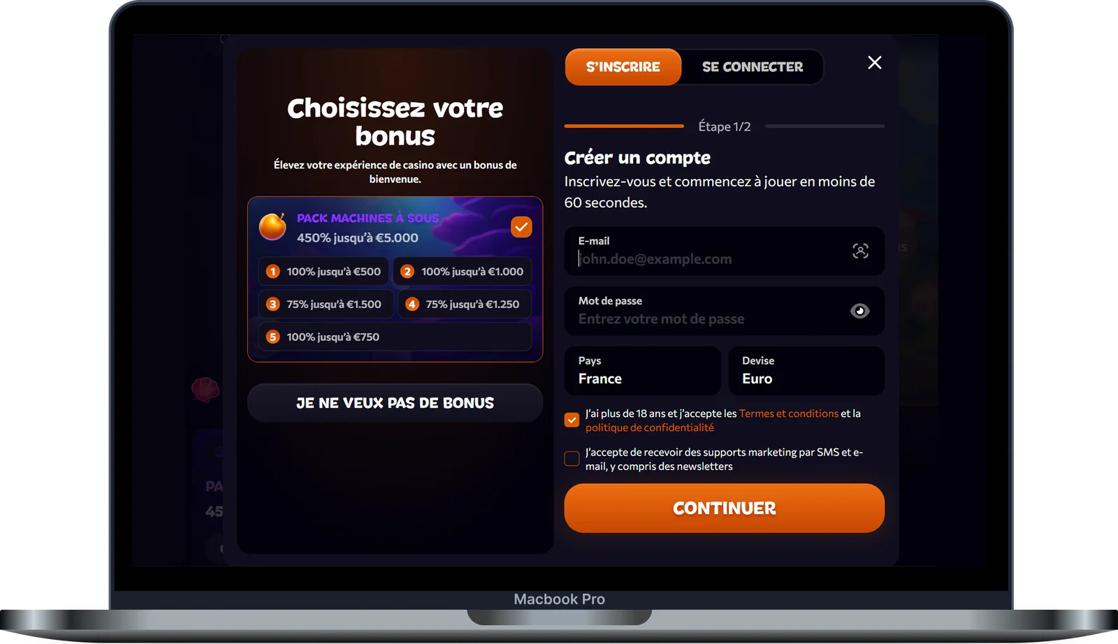 Inscription et connexion Aphrodite Casino